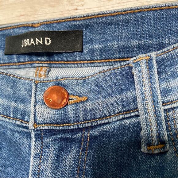 J Brand Skinny Leg Jeans Blue Imagine Mid Rise Classic Work Casual Size 25 - Picture 2 of 11